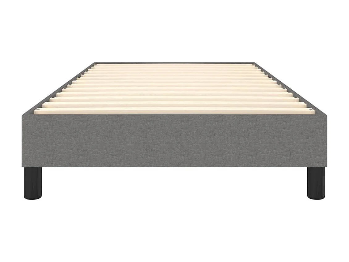 Sommier à lattes de lit Gris foncé 100x200 cm Tissu