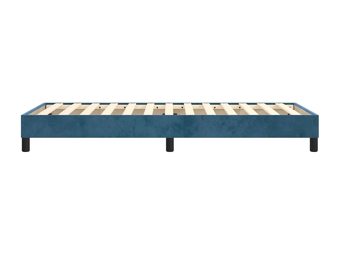 Estructura de cama box spring terciopelo azul oscuro 100x200 cm