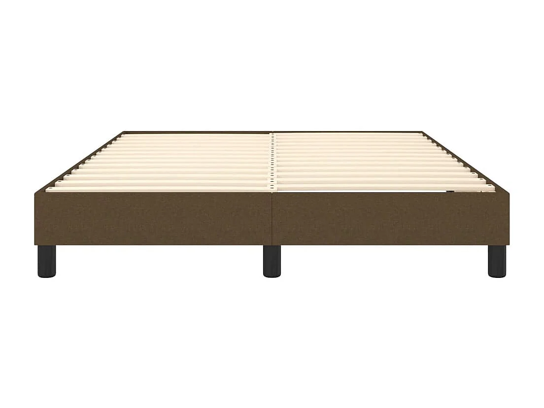 Sommier à lattes de lit Marron foncé 140x200 cm Tissu