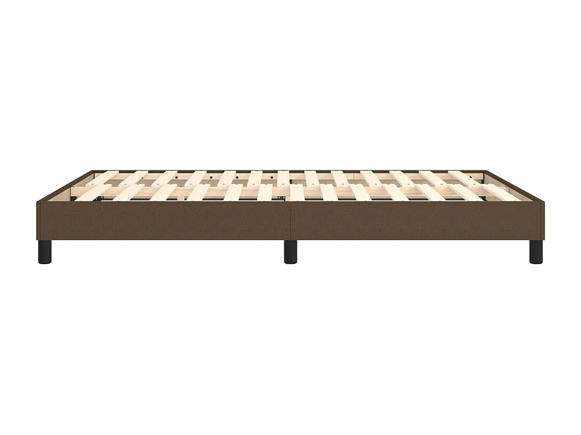 Sommier à lattes de lit Marron foncé 140x200 cm Tissu