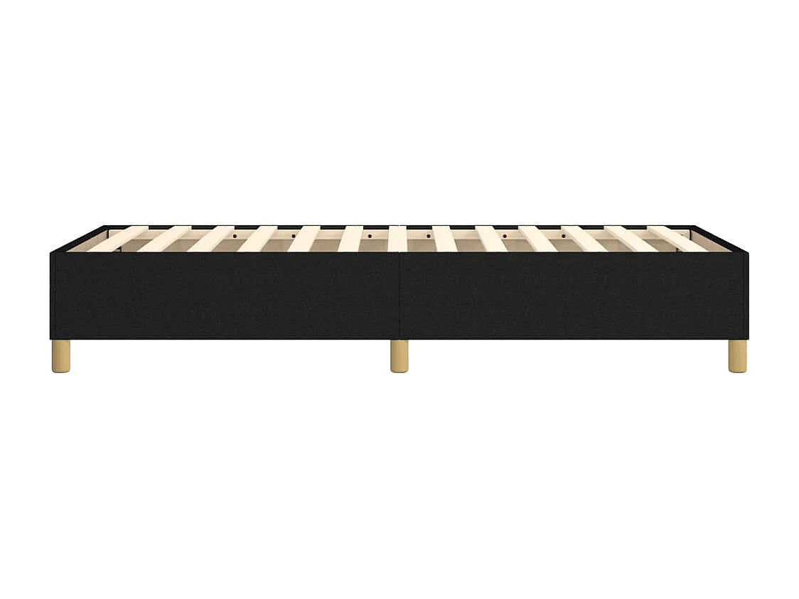 Estructura de cama box spring tela negro 90x190 cm