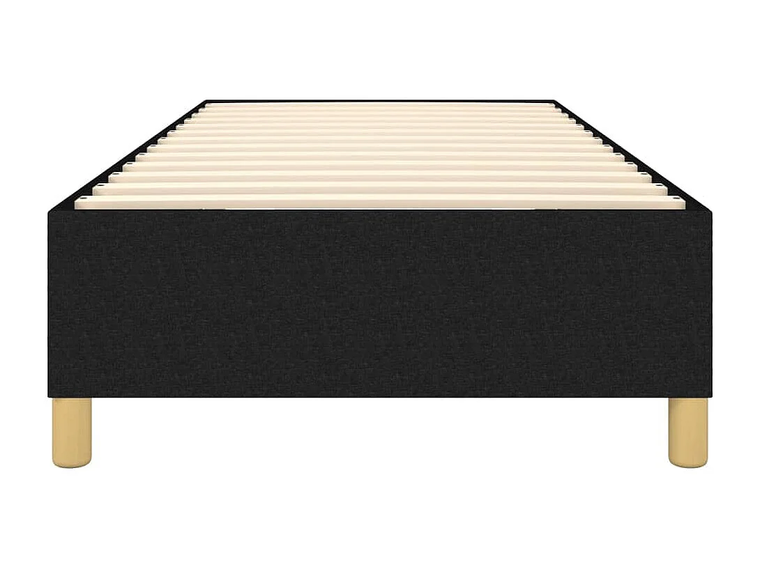 Estrutura de cama com molas 90x190 cm tecido preto