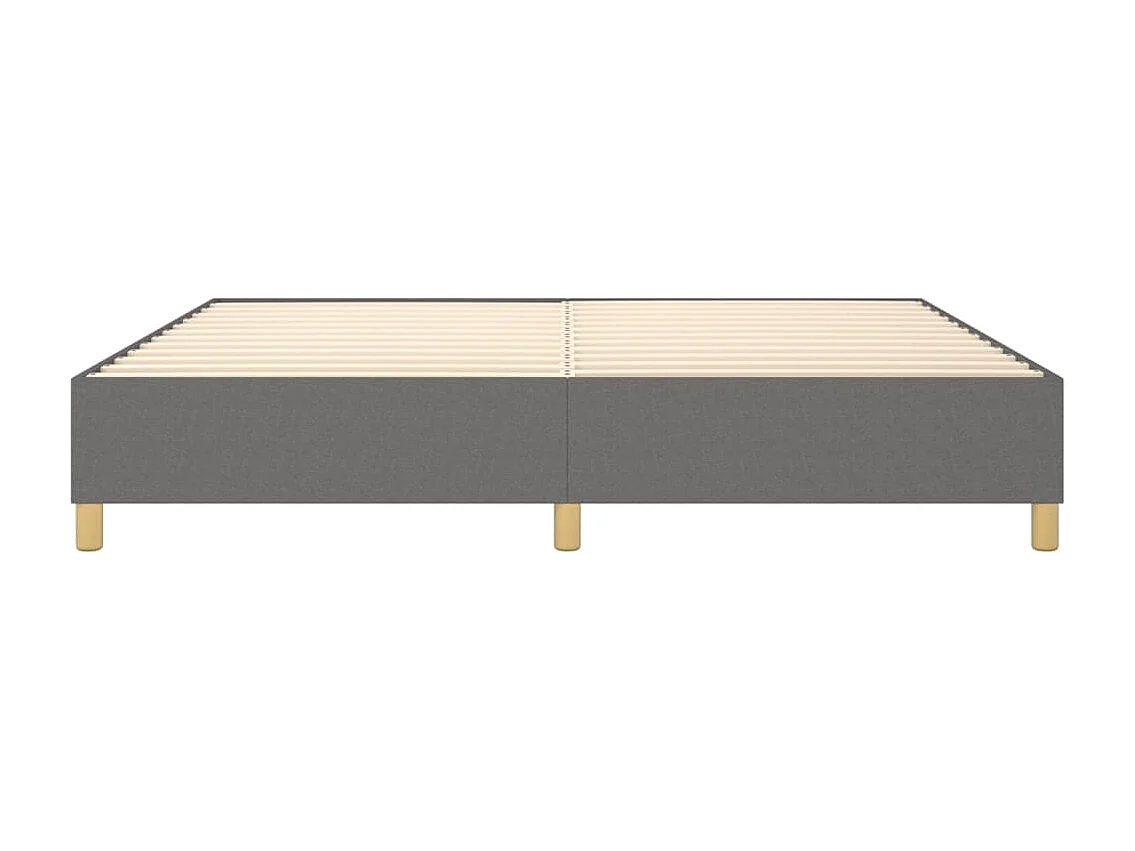 Bedframe zonder matras stof donkergrijs 200x200 cm