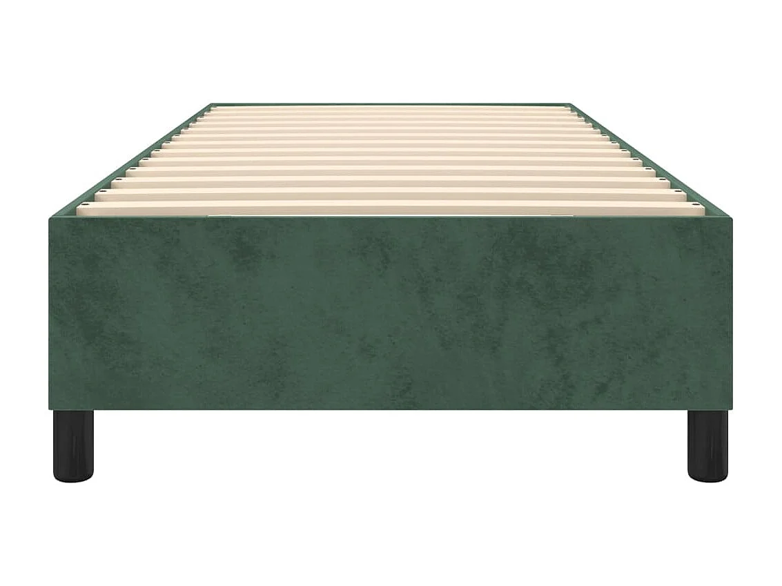 Sommier à lattes de lit Vert foncé 100x200 cm Velours