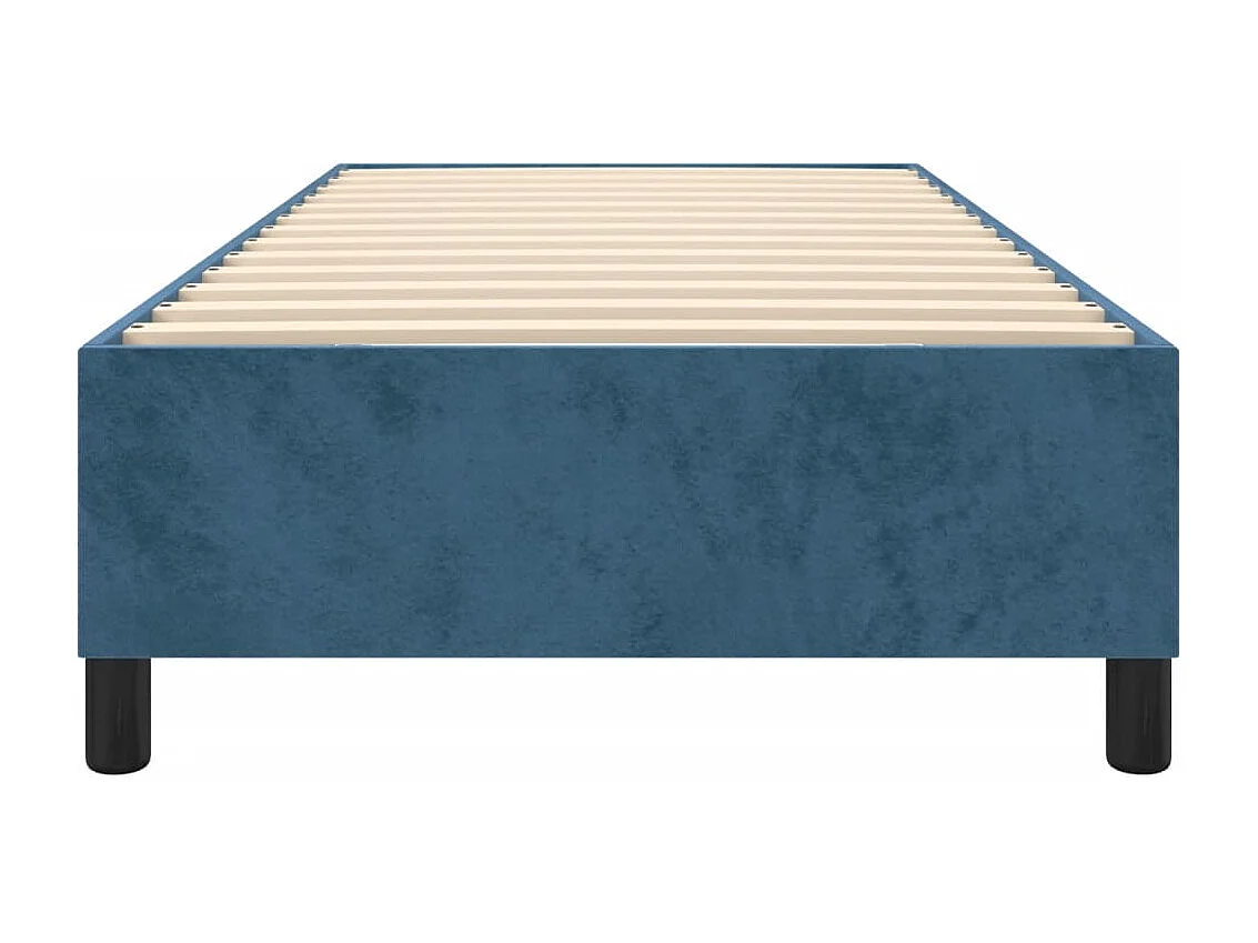 Bedframe zonder matras 90x200 cm fluweel donkerblauw
