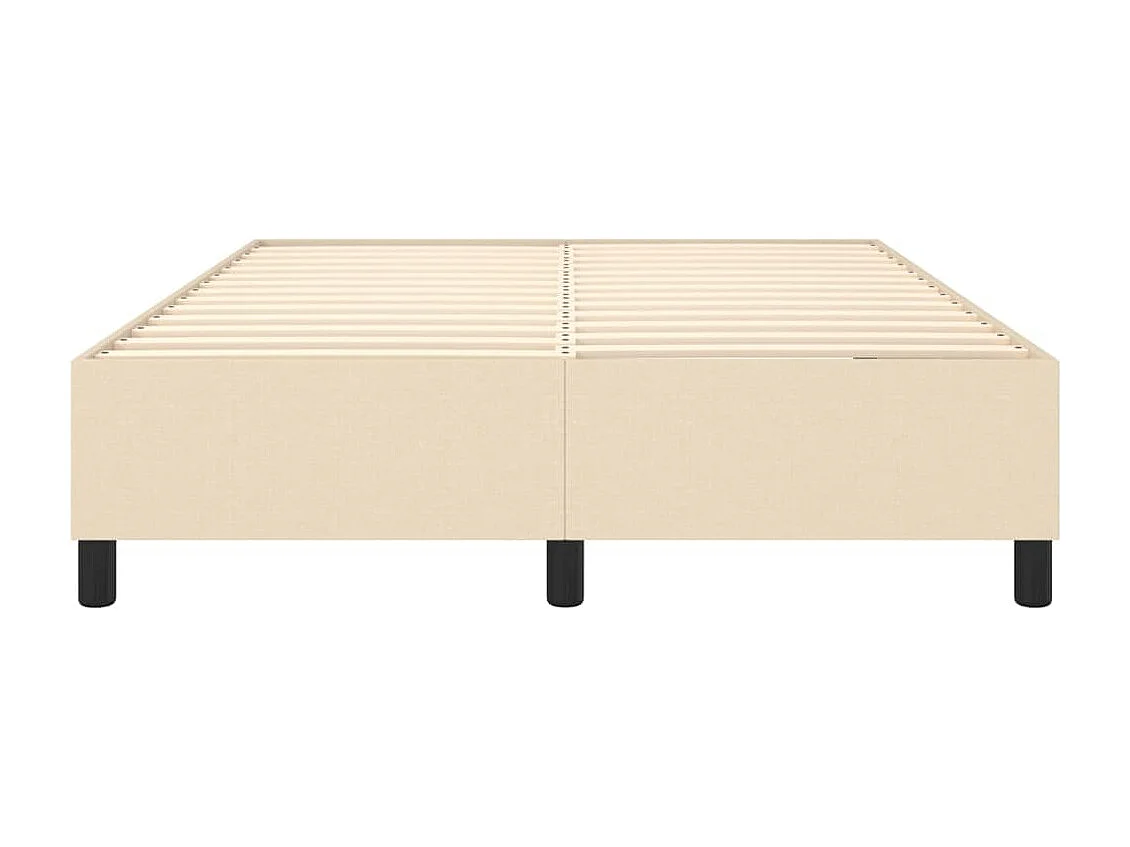 Sommier à lattes de lit Crème 140x200 cm Tissu