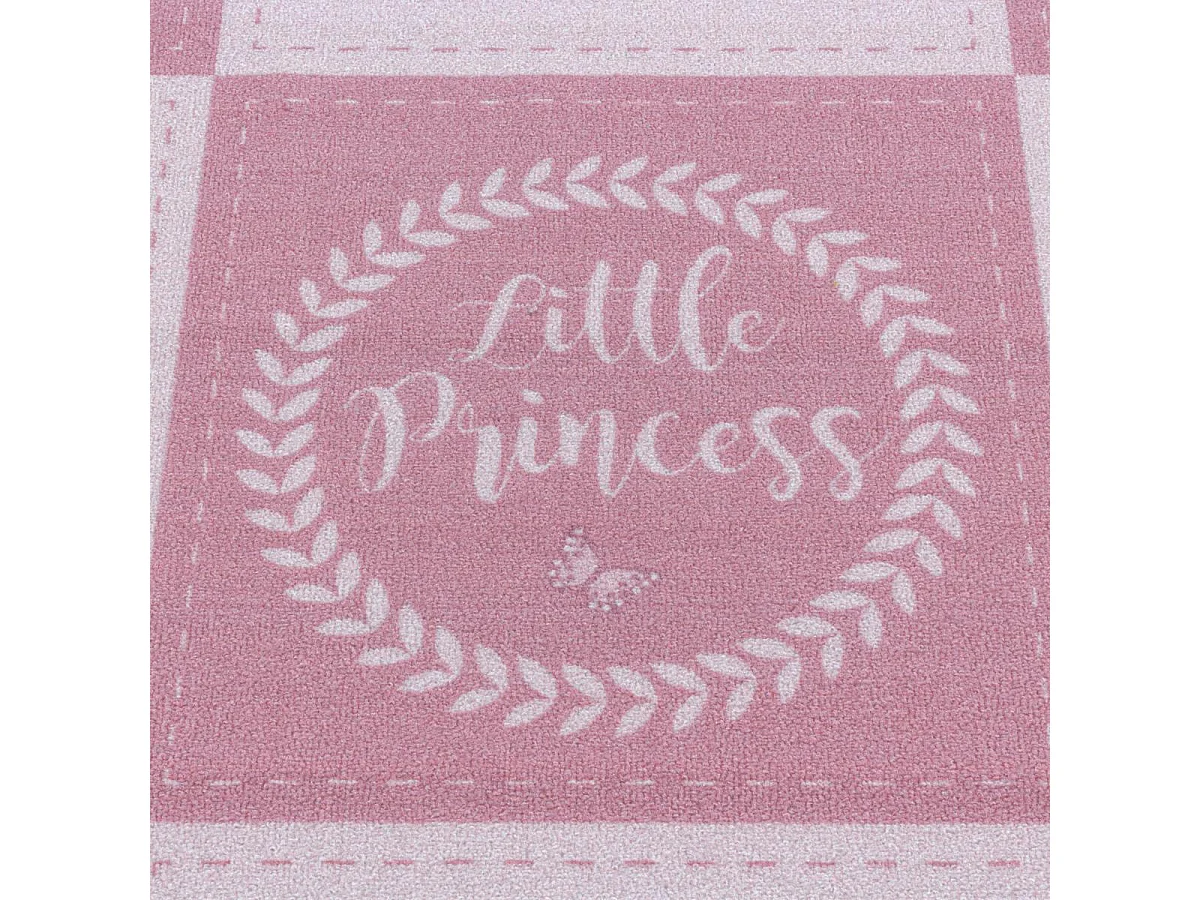 Tapis enfant 120x170 Lavable 30° ROSEKA rose
