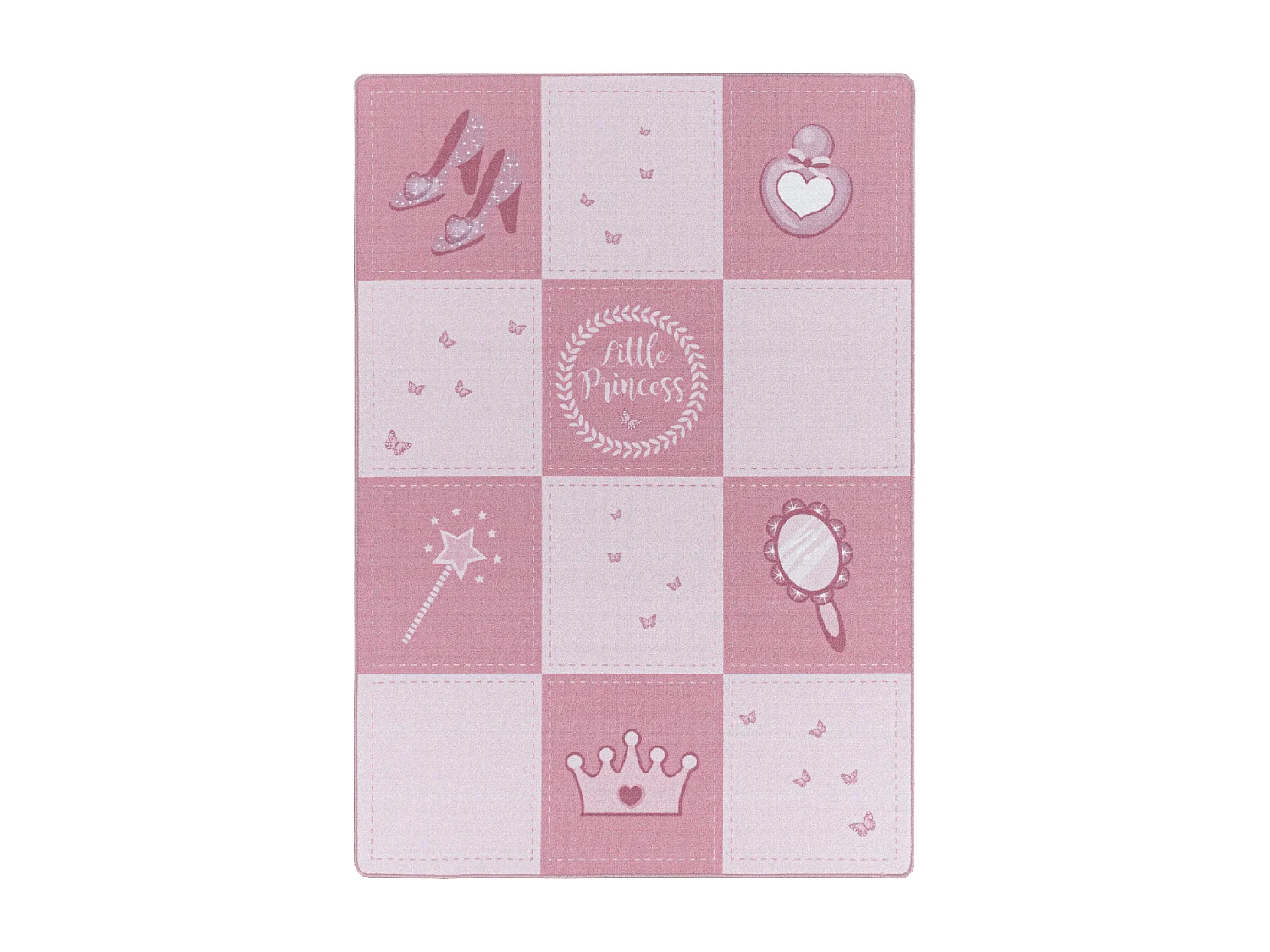 Tapis enfant 160x230 Lavable 30° ROSEKA rose