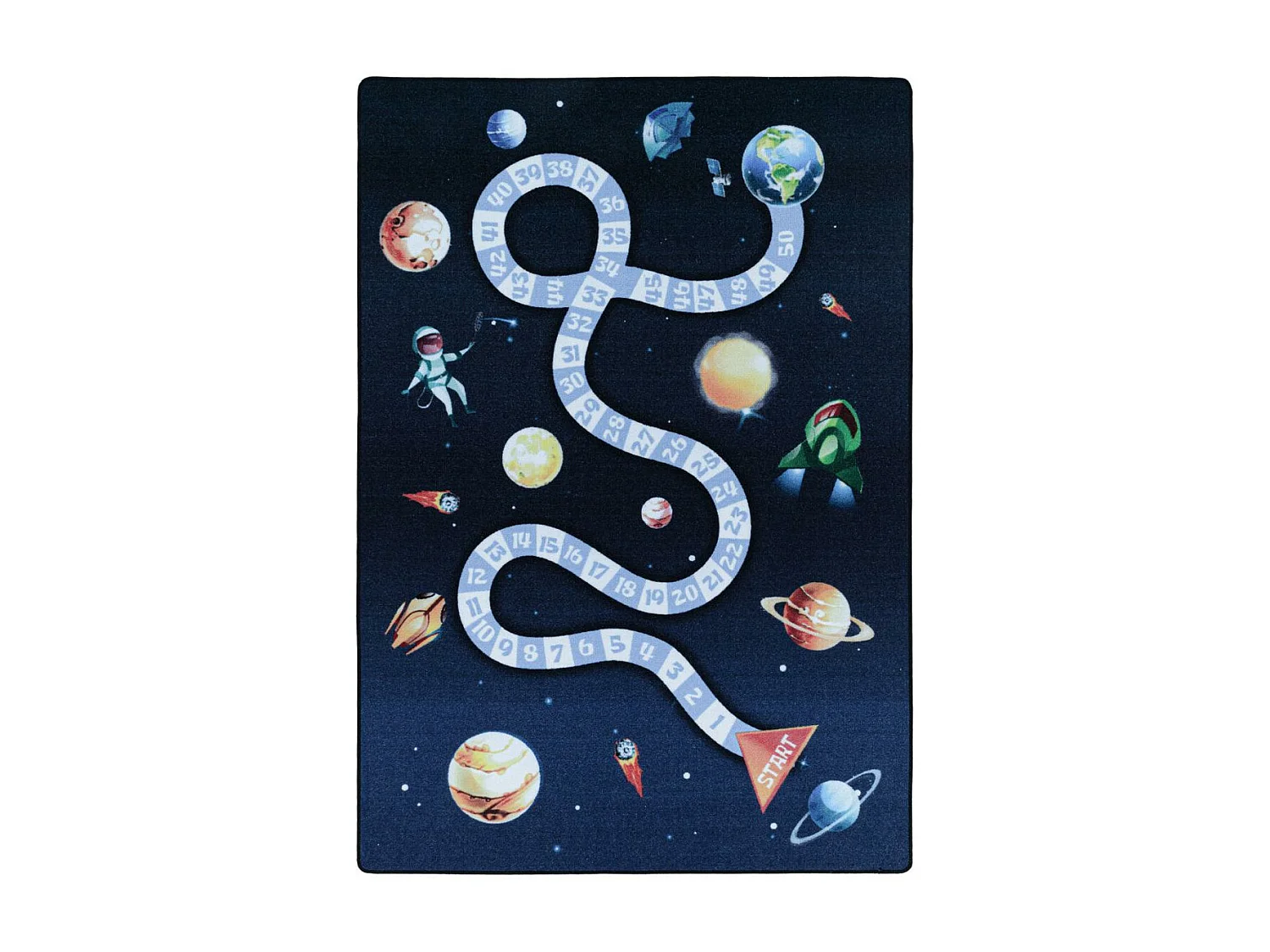 Tapis enfant 140x200 Lavable 30° KIDATU bleu