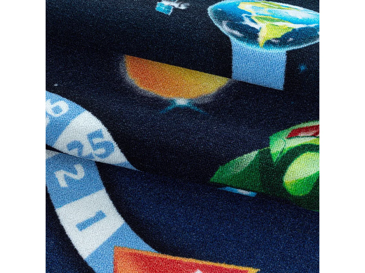 Tappeto per bambini 120x170 lavabile 30° KIDATU blu