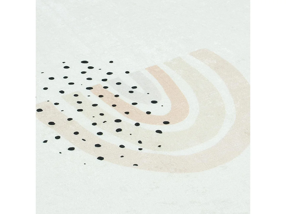 Tappeto per bambini 160x230 rettangolo tessuto crema ARCENCIEL