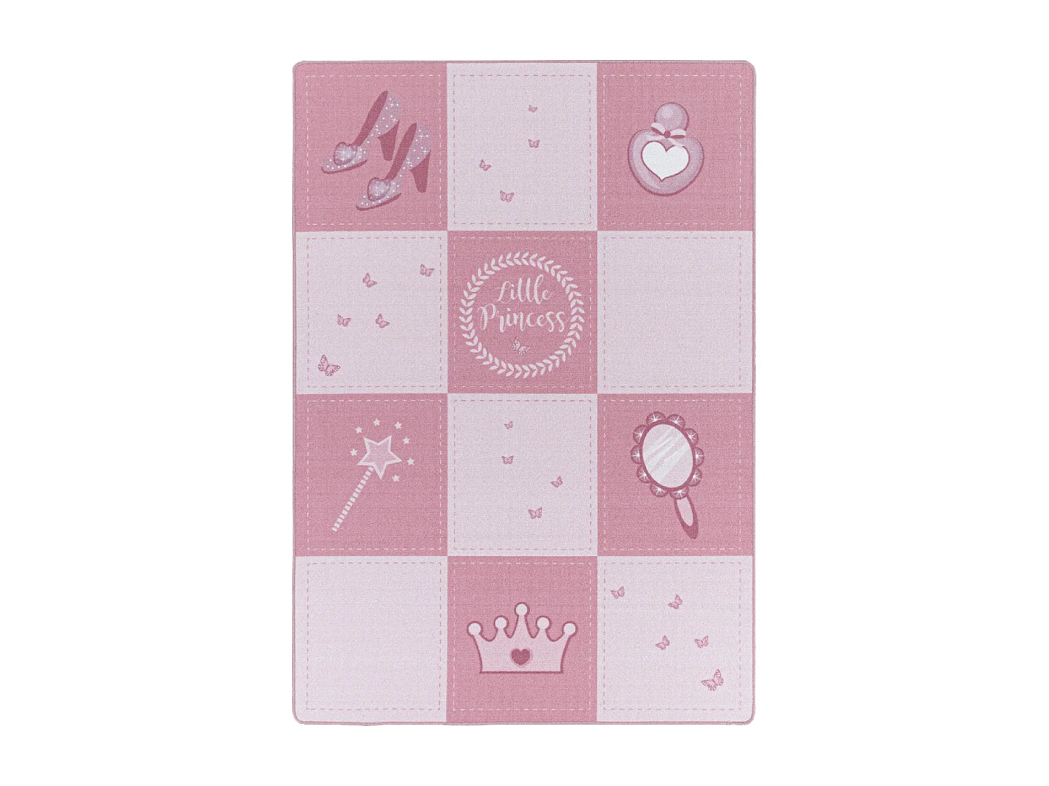 Tappeto per bambini 100x150 Lavabile a 30° ROSEKA rosa