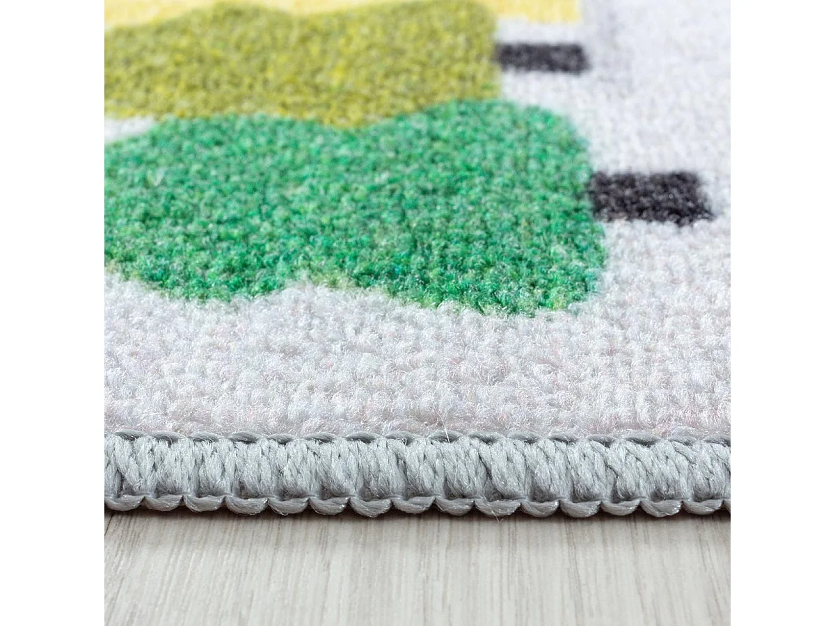 Tappeto per bambini 160x230 Lavabile 30° CIRPLAY grigio e blu