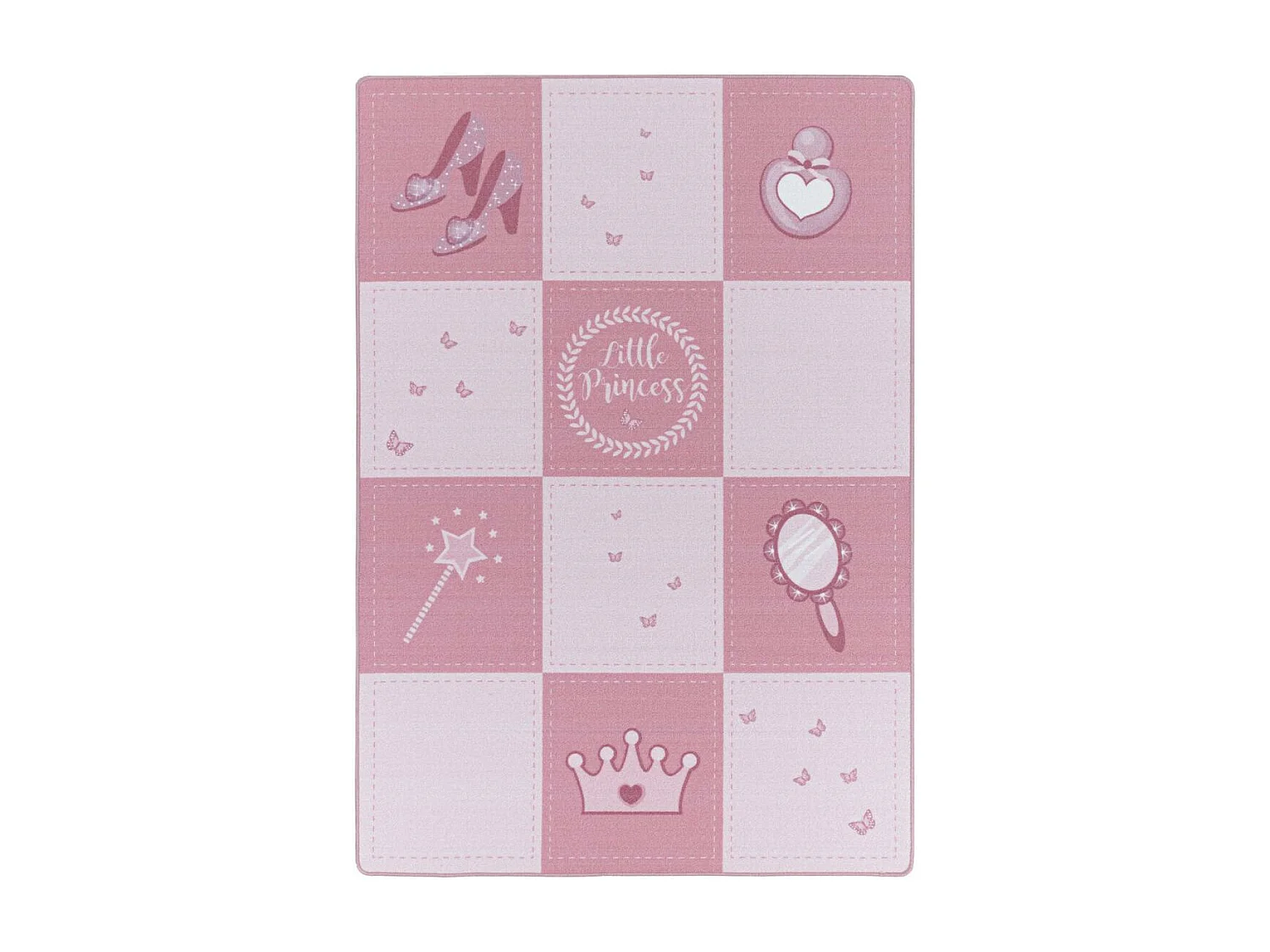 Tapis enfant 80x120 Lavable 30° ROSEKA rose