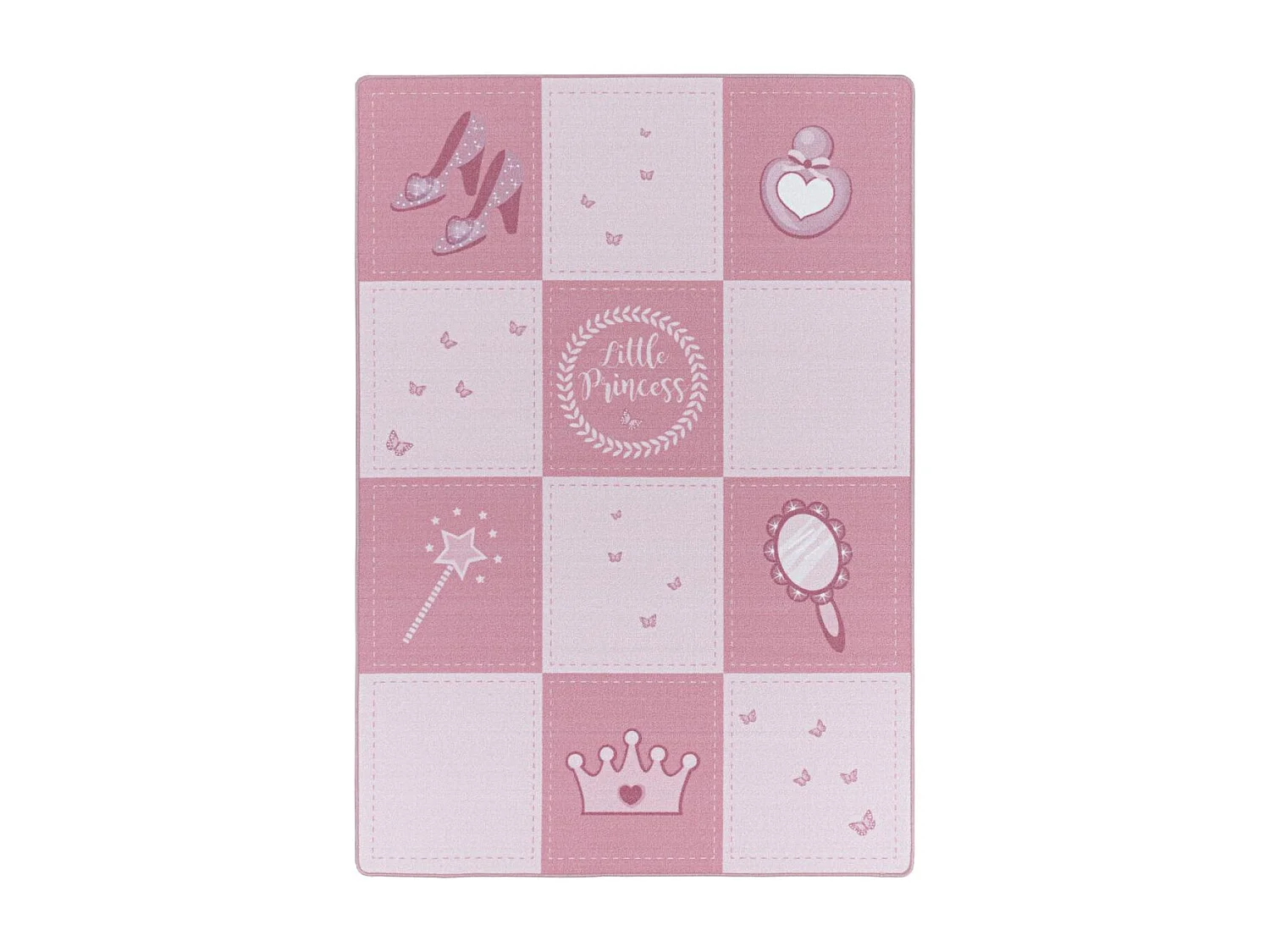 Tappeto per bambini 80x120 Lavabile a 30° ROSEKA rosa