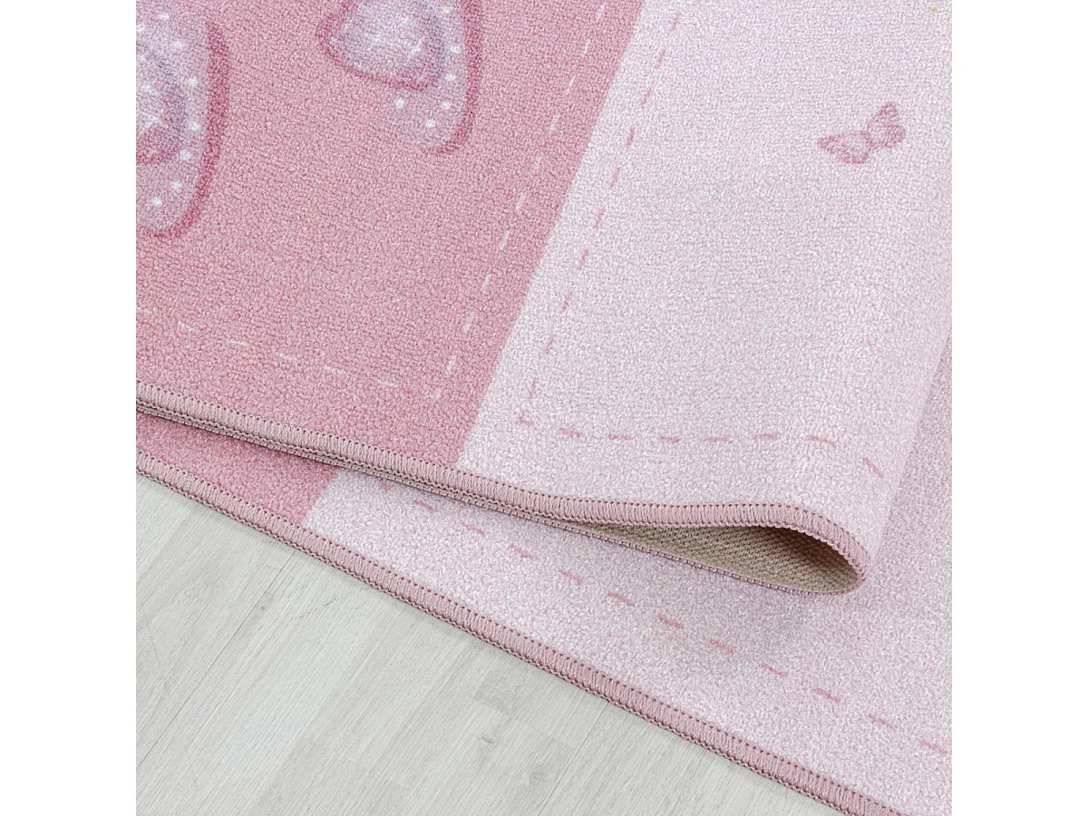 Tappeto per bambini 80x120 Lavabile a 30° ROSEKA rosa