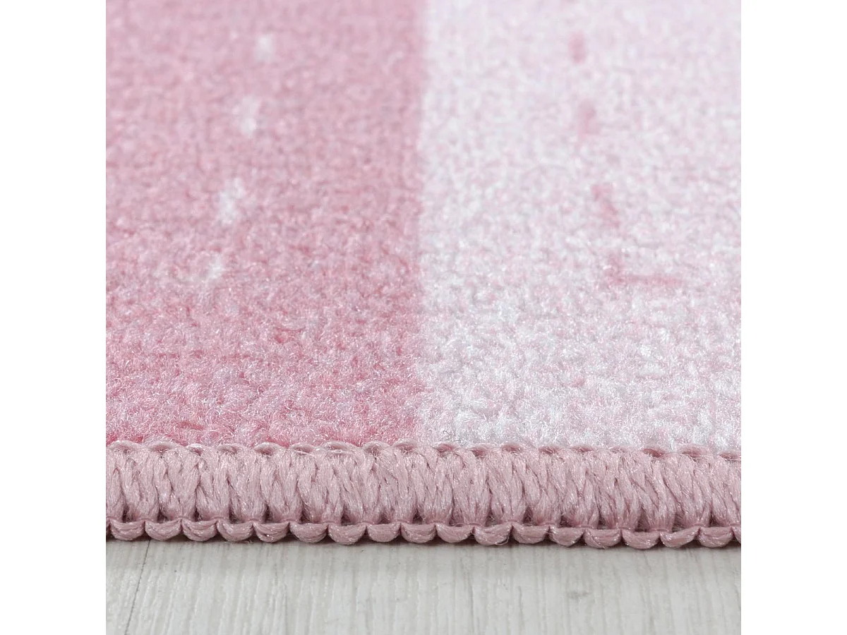 Tapis enfant 140x200 Lavable 30° ROSEKA rose