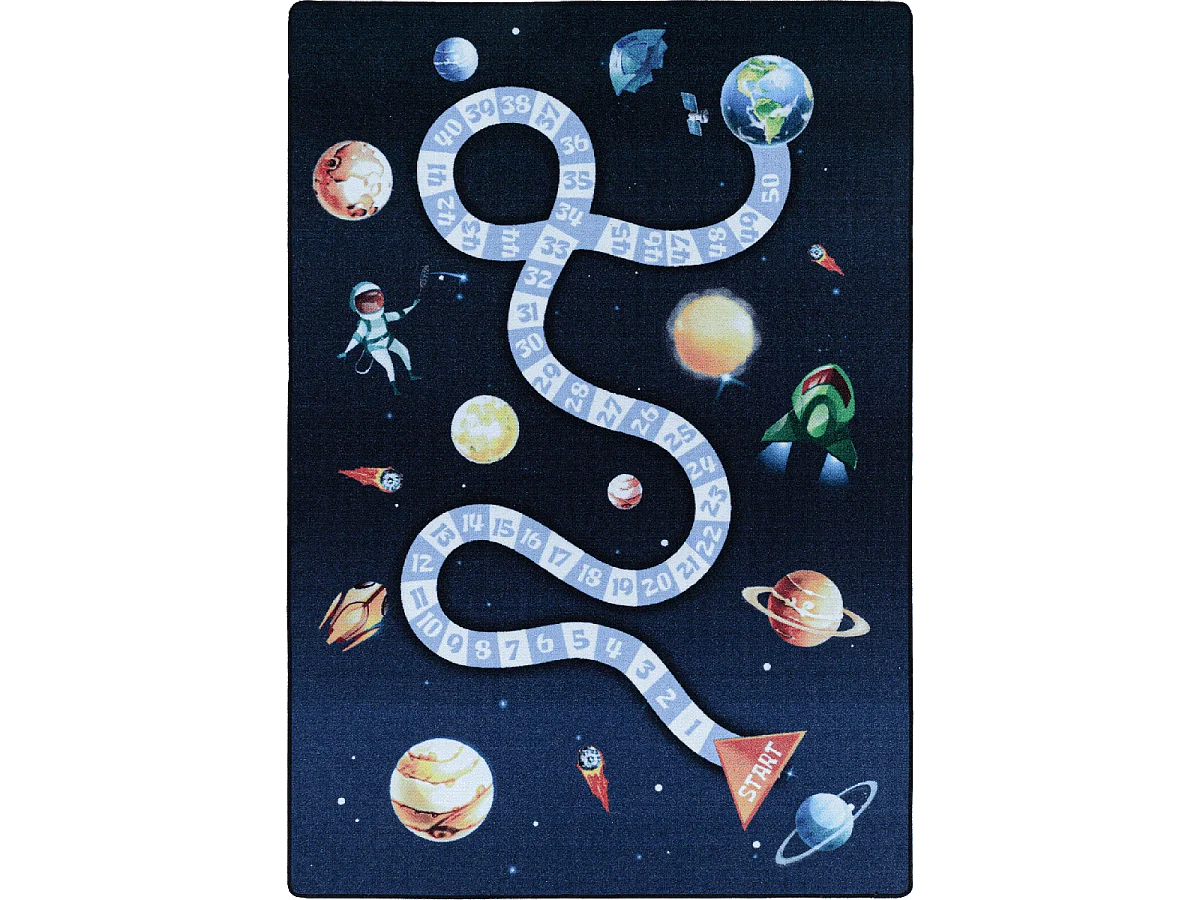 Tapis enfant 160x230 Lavable 30° KIDATU bleu