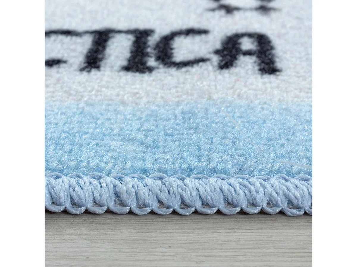 Tapis enfant 140x200 Lavable 30° PLAYMAP bleu