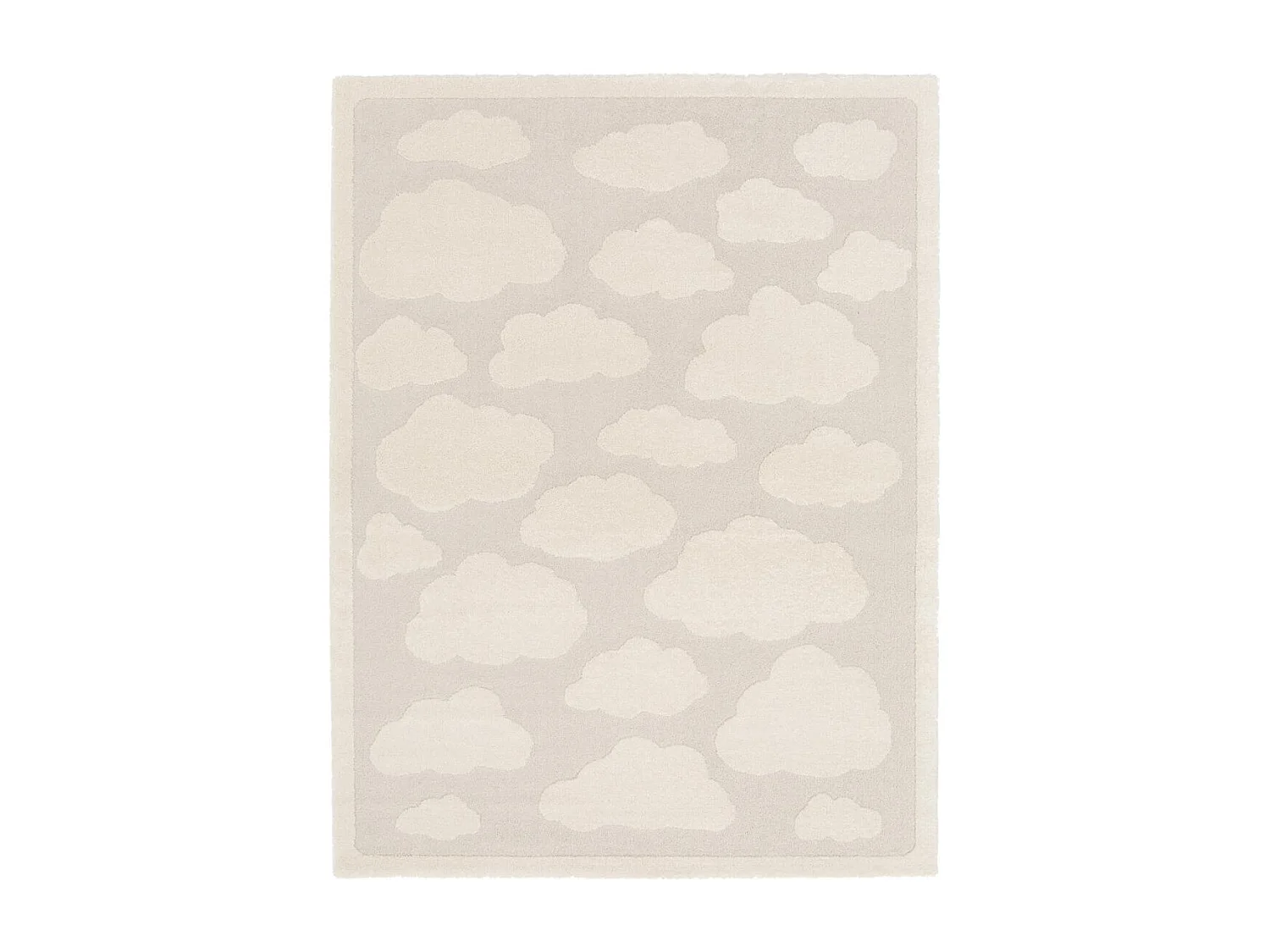 Tappeto per bambini 160x213 rettangolo tessuto crema RIVIERA 3