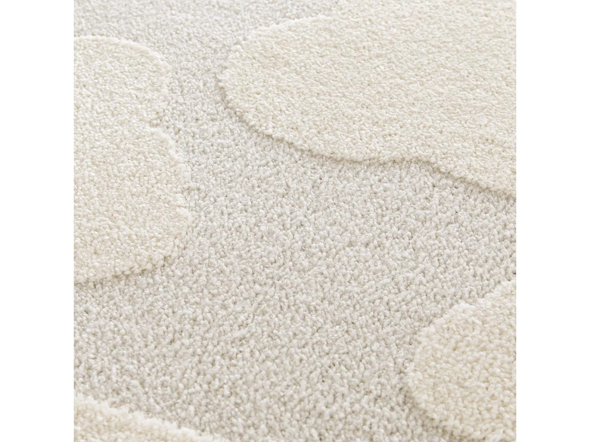 Tappeto per bambini 160x213 rettangolo tessuto crema RIVIERA 3