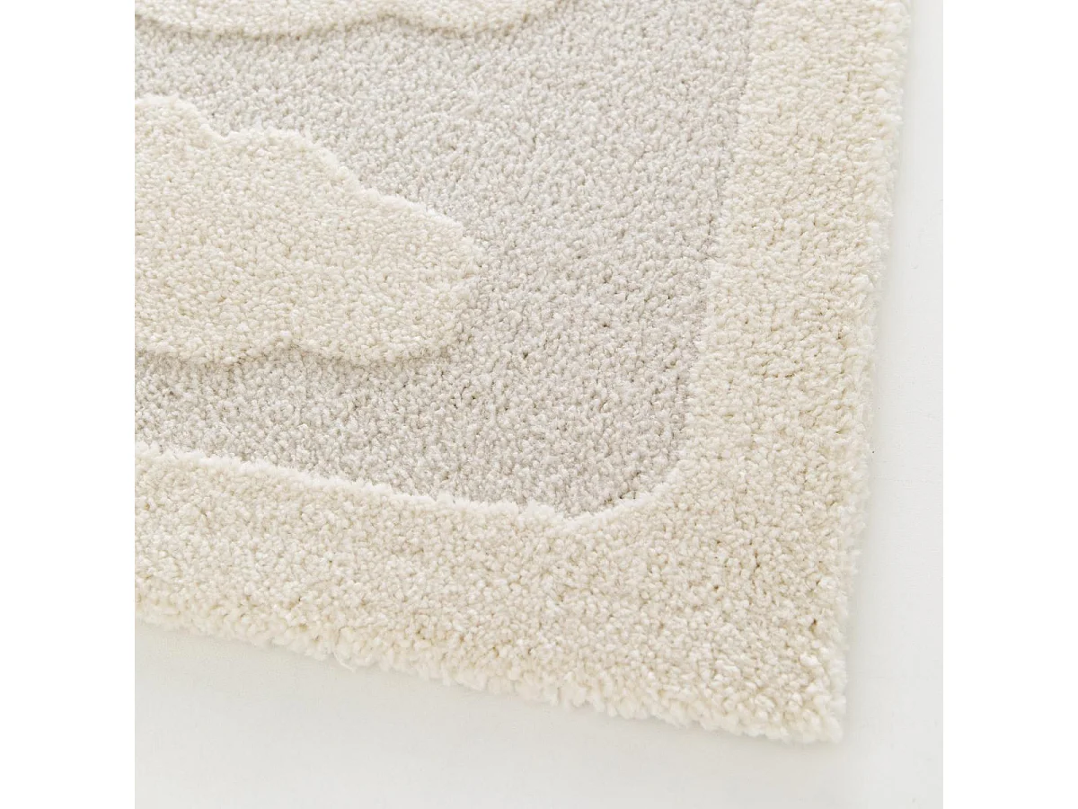 Tappeto per bambini 160x213 rettangolo tessuto crema RIVIERA 3