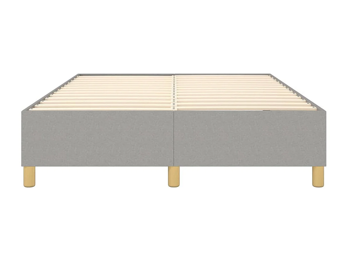 Sommier à lattes de lit Gris clair 140x190 cm Tissu
