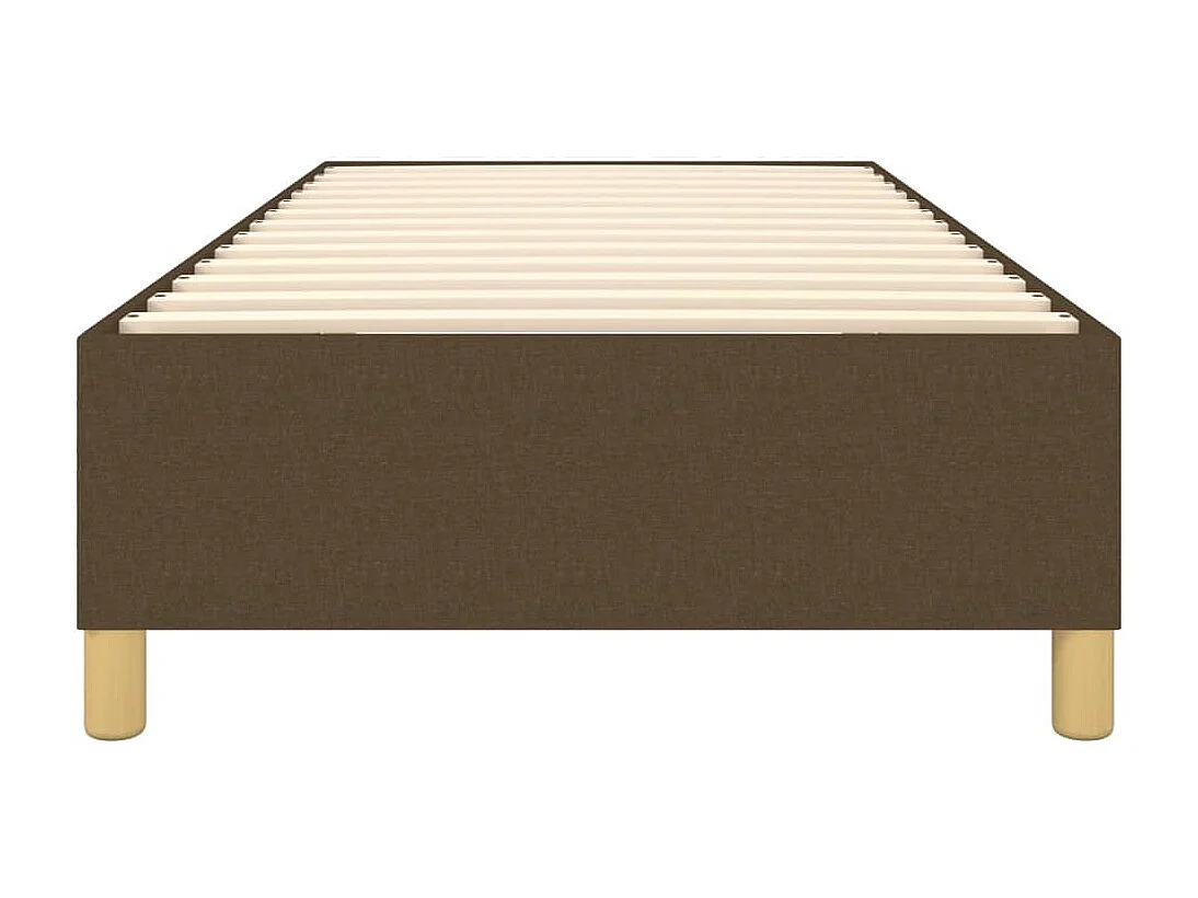 Sommier à lattes de lit Marron foncé 90x190 cm Tissu