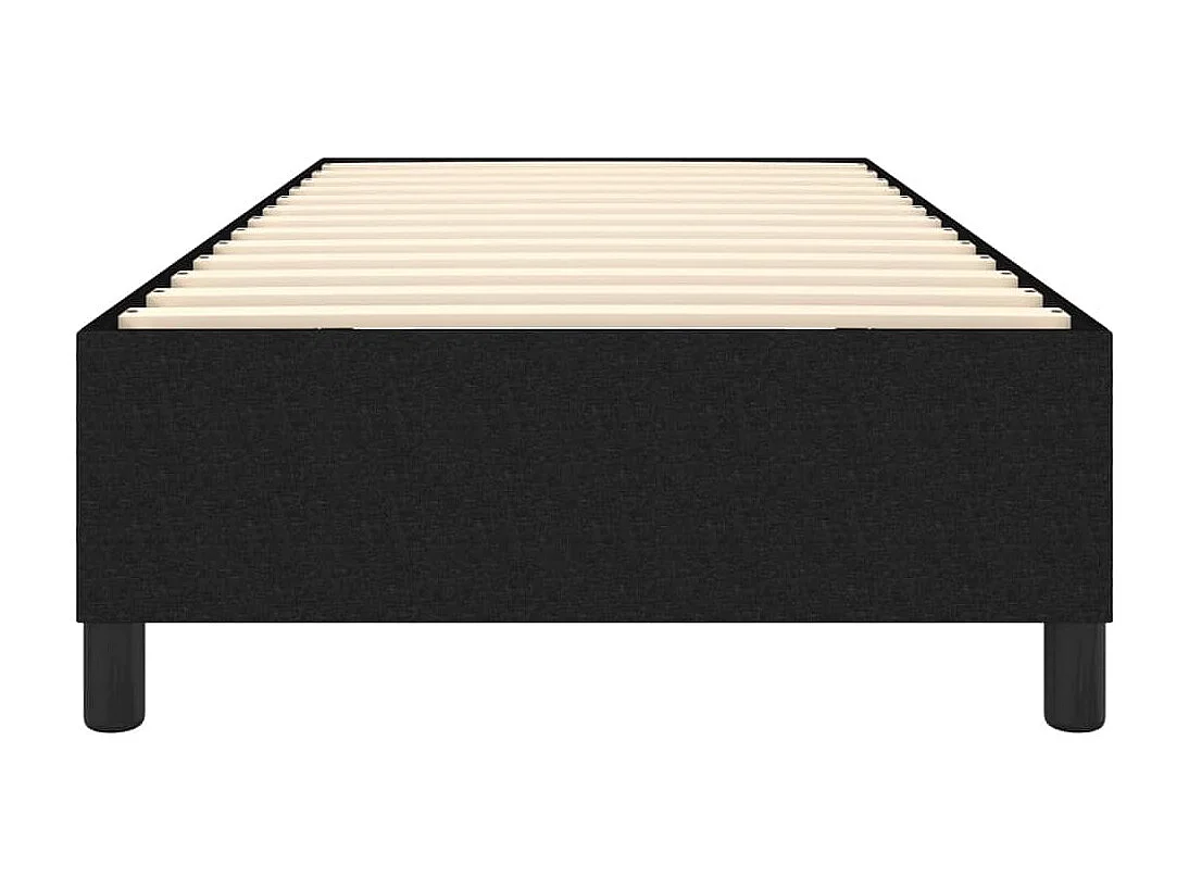 Estrutura de cama com molas 90x190 cm tecido preto
