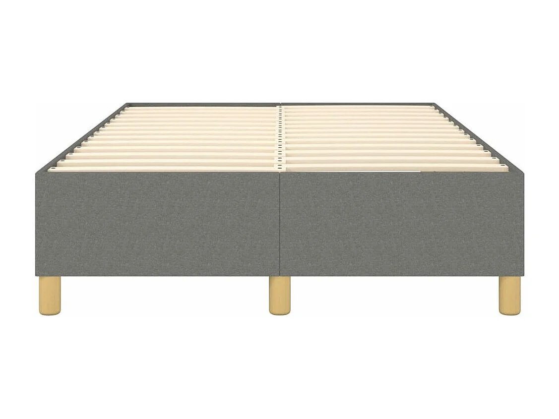 Sommier à lattes de lit Gris foncé 120x200 cm Tissu