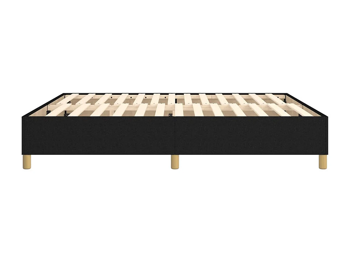 Estrutura de cama com molas 180x200 cm tecido preto