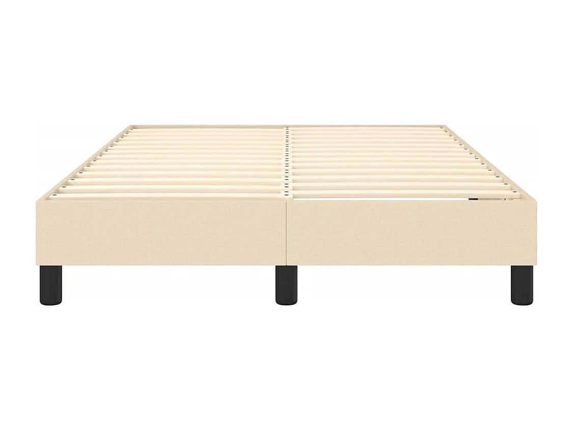 Sommier à lattes de lit Crème 120x200 cm Tissu