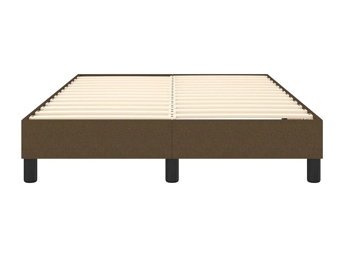 Sommier à lattes de lit Marron foncé 120x200 cm Tissu
