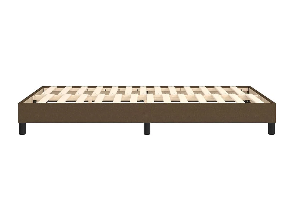 Sommier à lattes de lit Marron foncé 120x200 cm Tissu