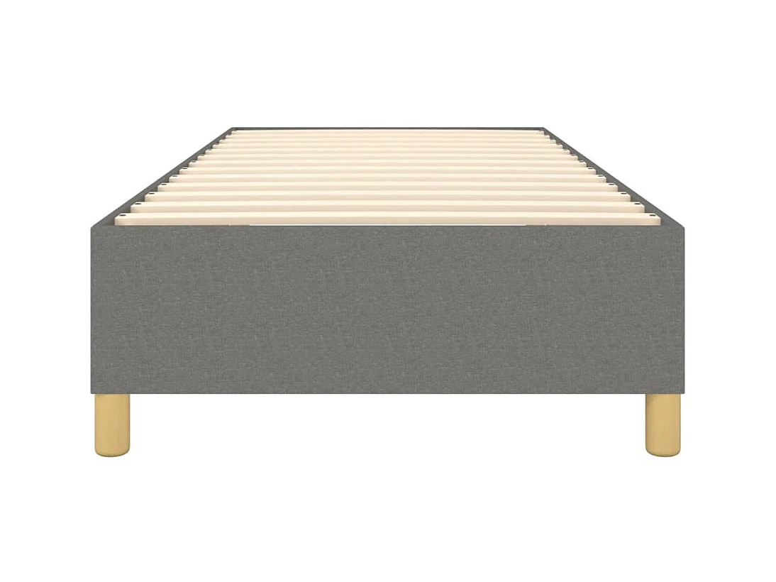 Sommier à lattes de lit Gris foncé 80x200 cm Tissu