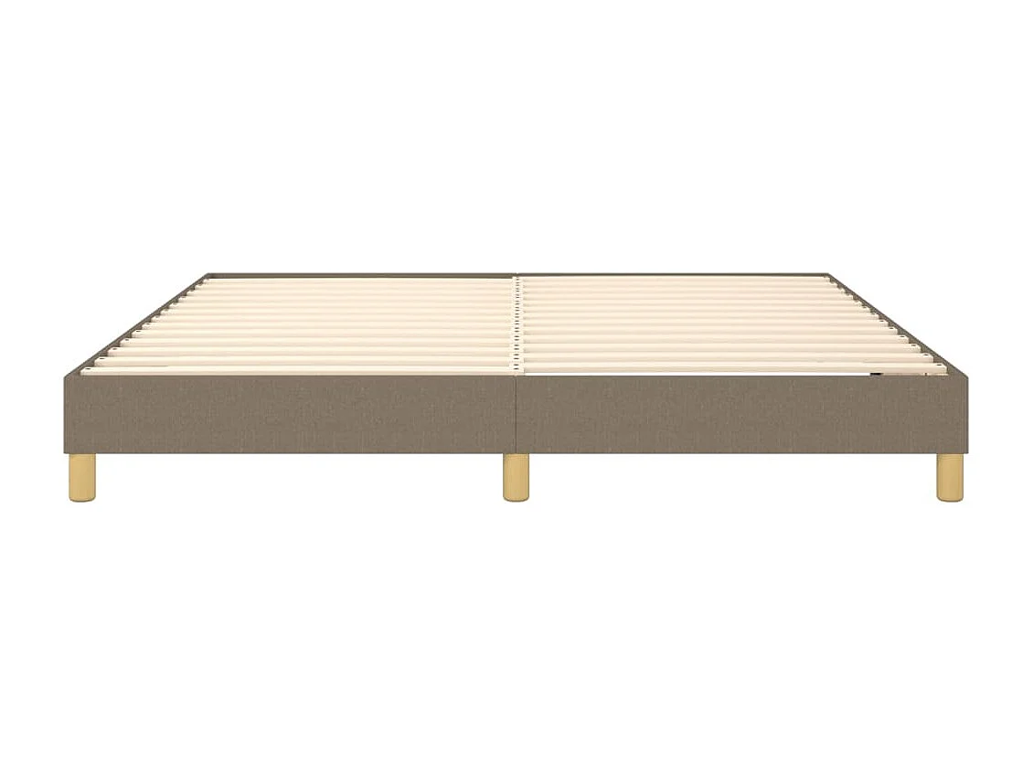 Sommier à lattes de lit Taupe 160x200 cm Tissu