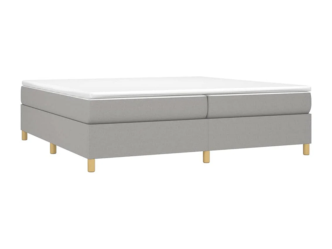 Bedframe zonder matras stof lichtgrijs 200x200 cm