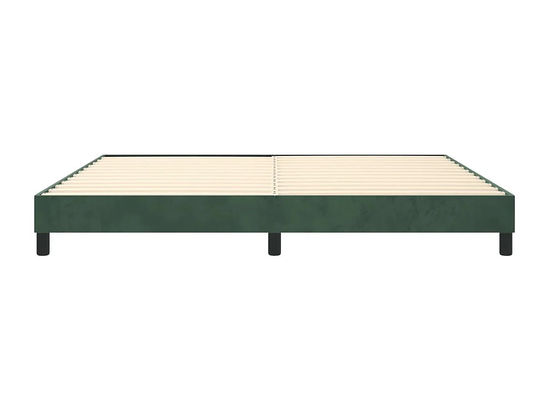 Sommier à lattes de lit Vert foncé 200x200 cm Velours