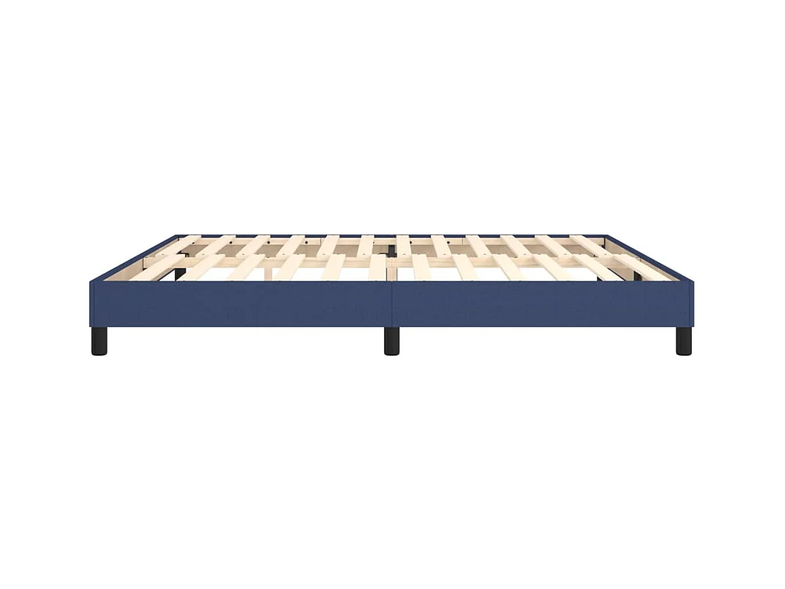 Sommier à lattes de lit Bleu 200x200 cm Tissu
