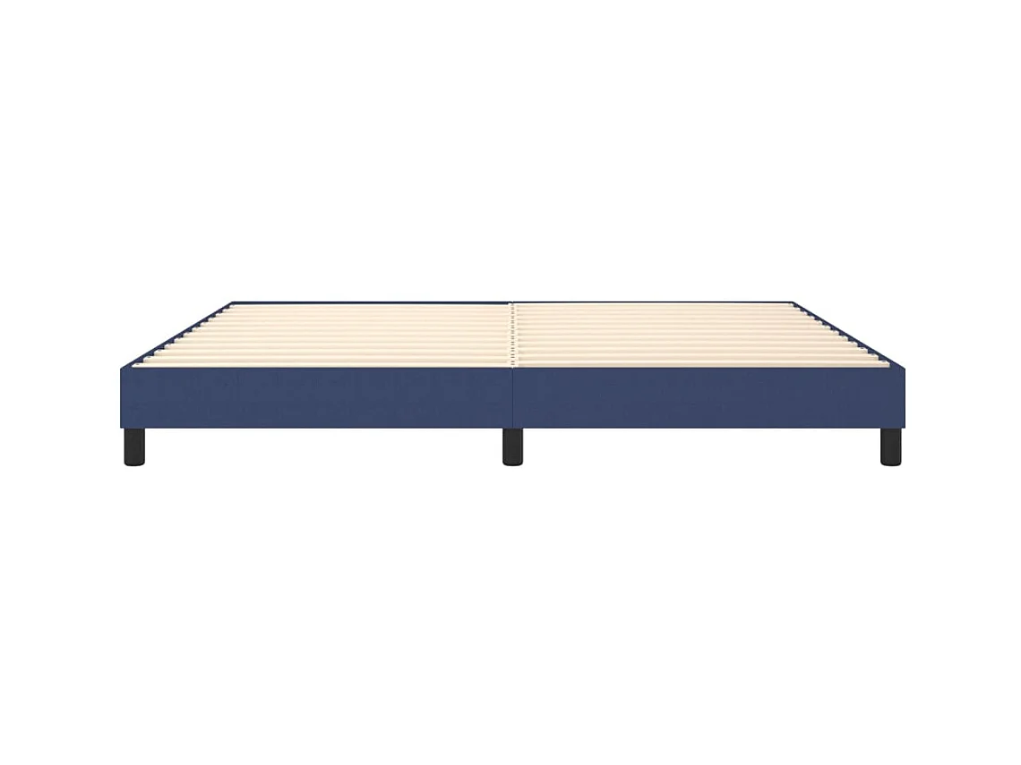 Sommier à lattes de lit Bleu 200x200 cm Tissu