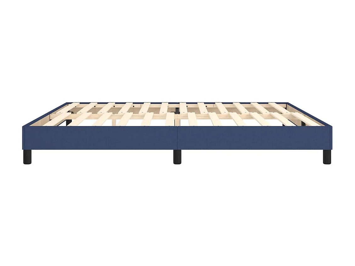 Sommier à lattes de lit Bleu 200x200 cm Tissu