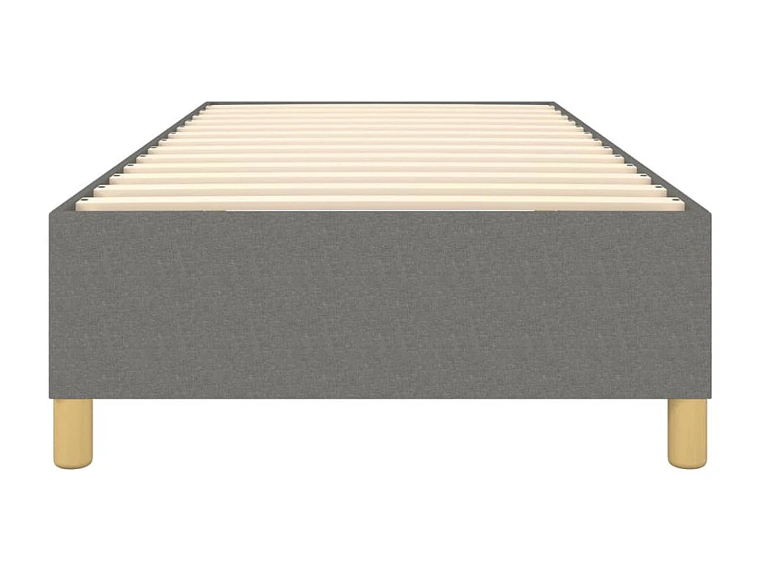 Sommier à lattes de lit Gris foncé 90x200 cm Tissu