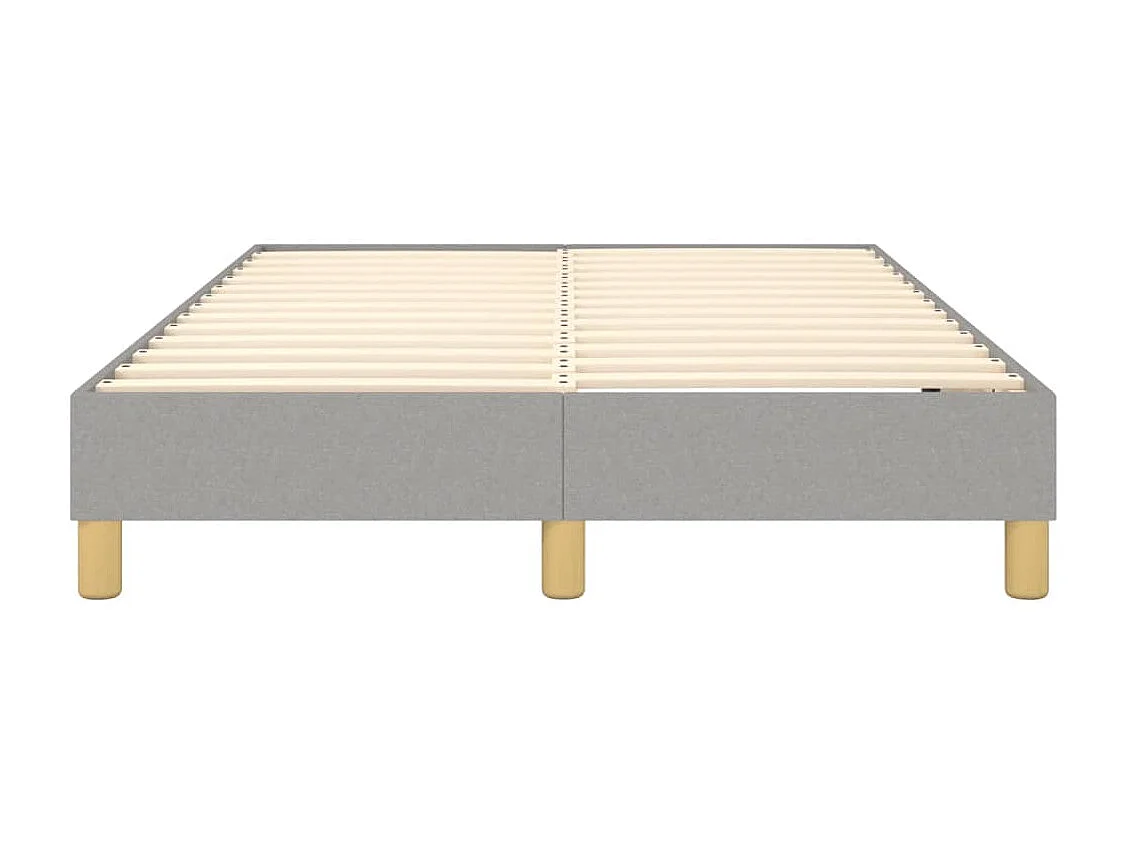 Sommier à lattes de lit Gris clair 120x200 cm Tissu
