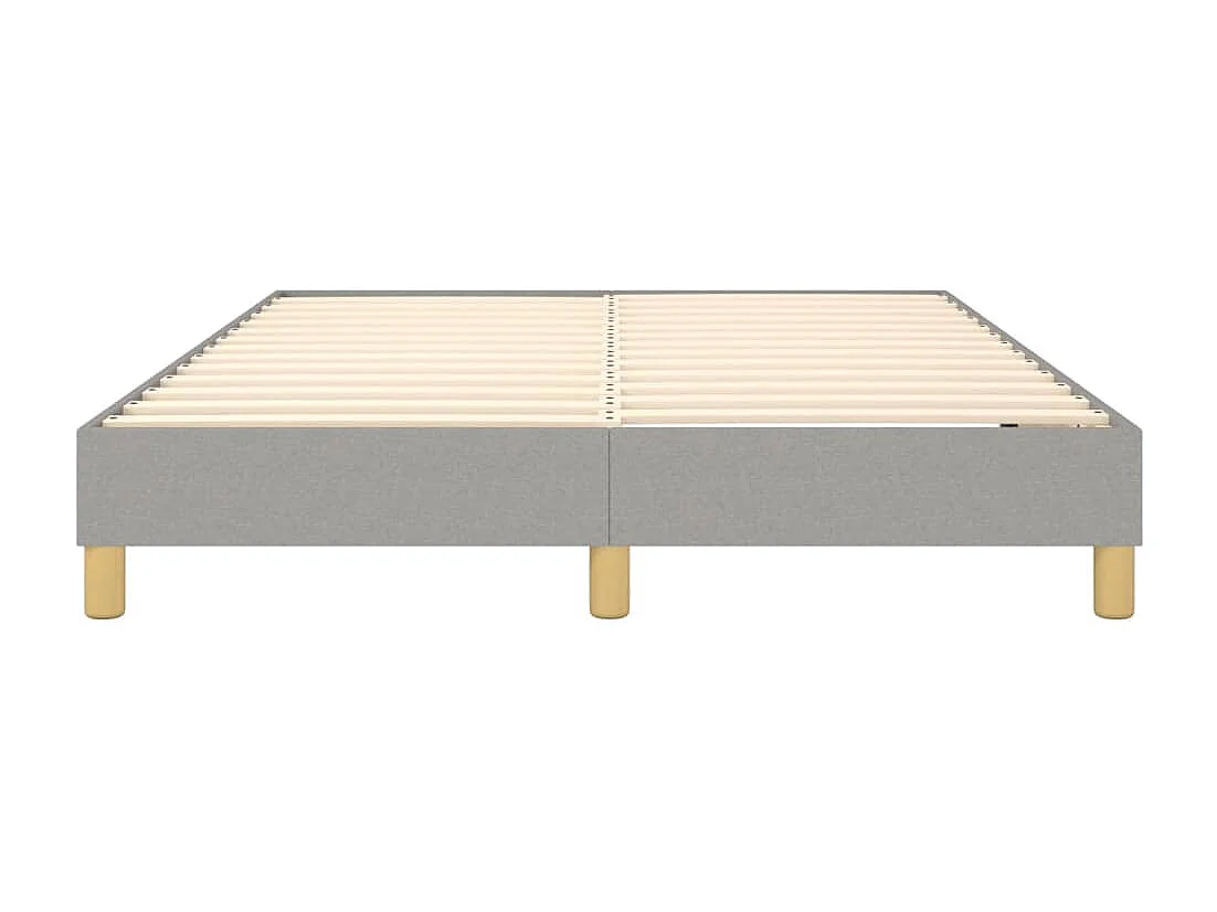 Sommier à lattes de lit Gris clair 140x190 cm Tissu