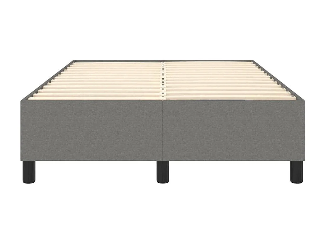 Sommier à lattes de lit Gris foncé 120x200 cm Tissu