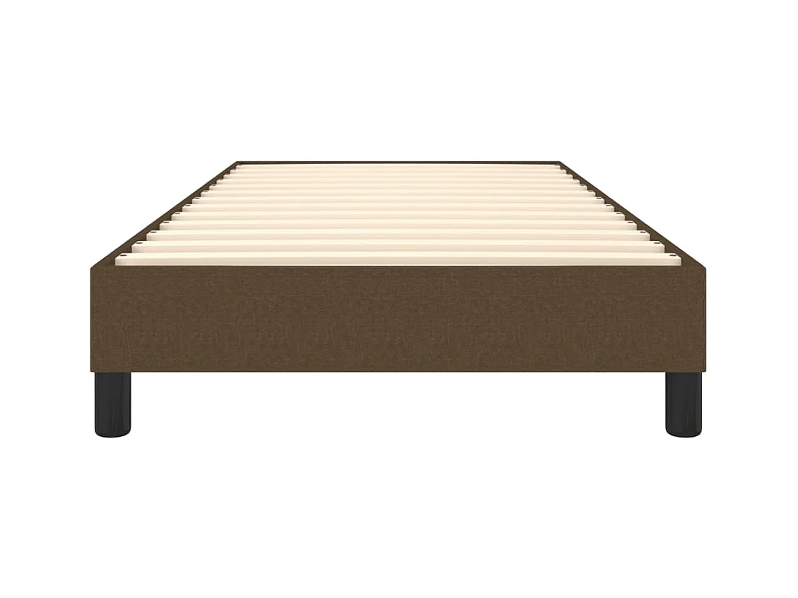 Sommier à lattes de lit Marron foncé 90x200 cm Tissu