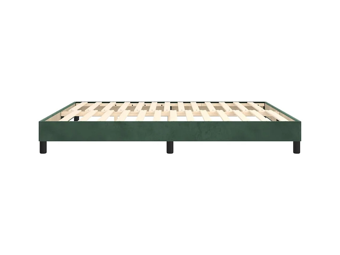 Sommier à lattes de lit Vert foncé 180x200 cm Velours