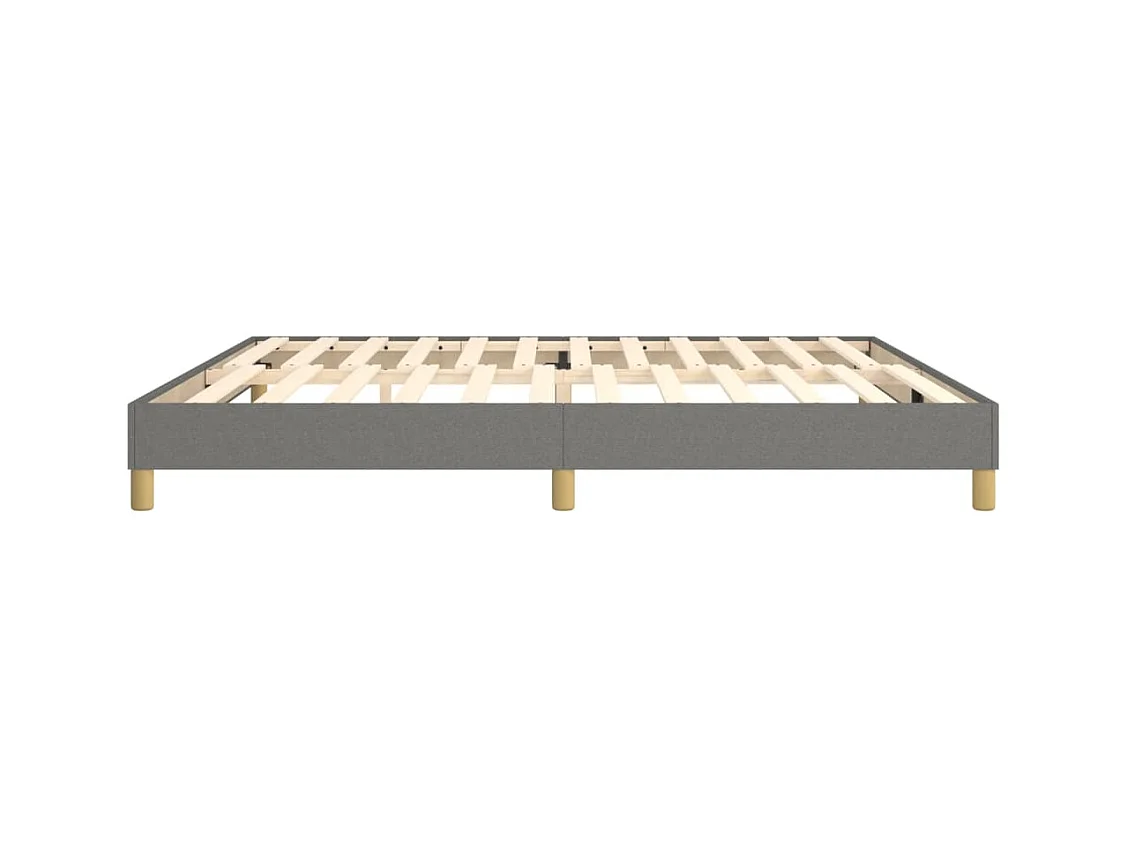 Sommier à lattes de lit Gris foncé 200x200 cm Tissu