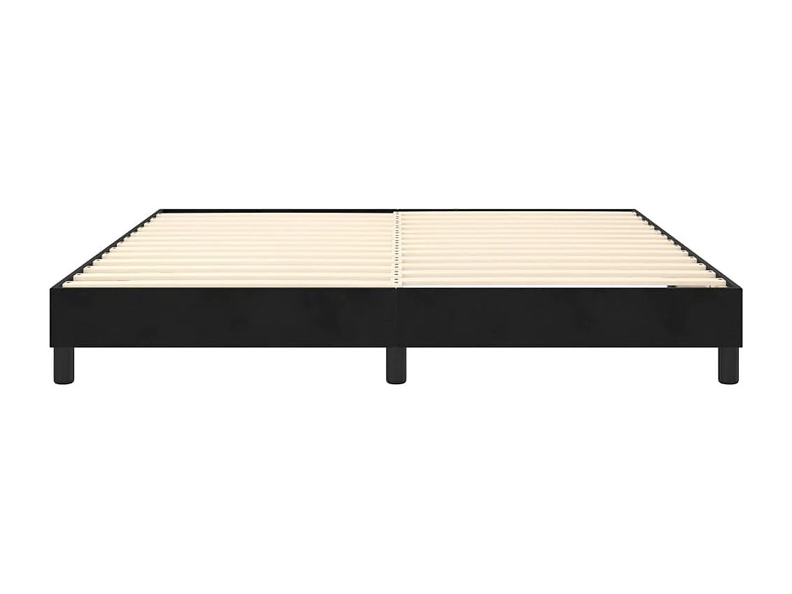 Bedframe zonder matras 180x200 cm fluweel zwart