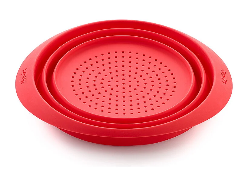 Passoire rétractable 23 cm rouge